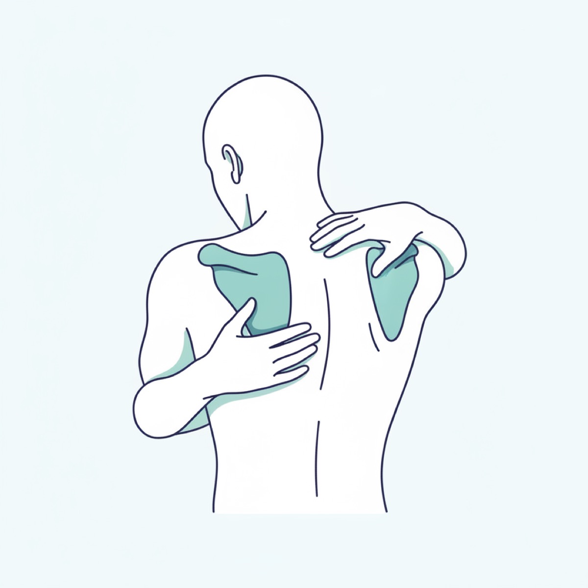 What techniques can release shoulder blade fascia?