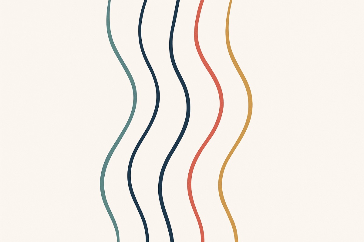 Myofascial chains (anatomy lines) traced along the body