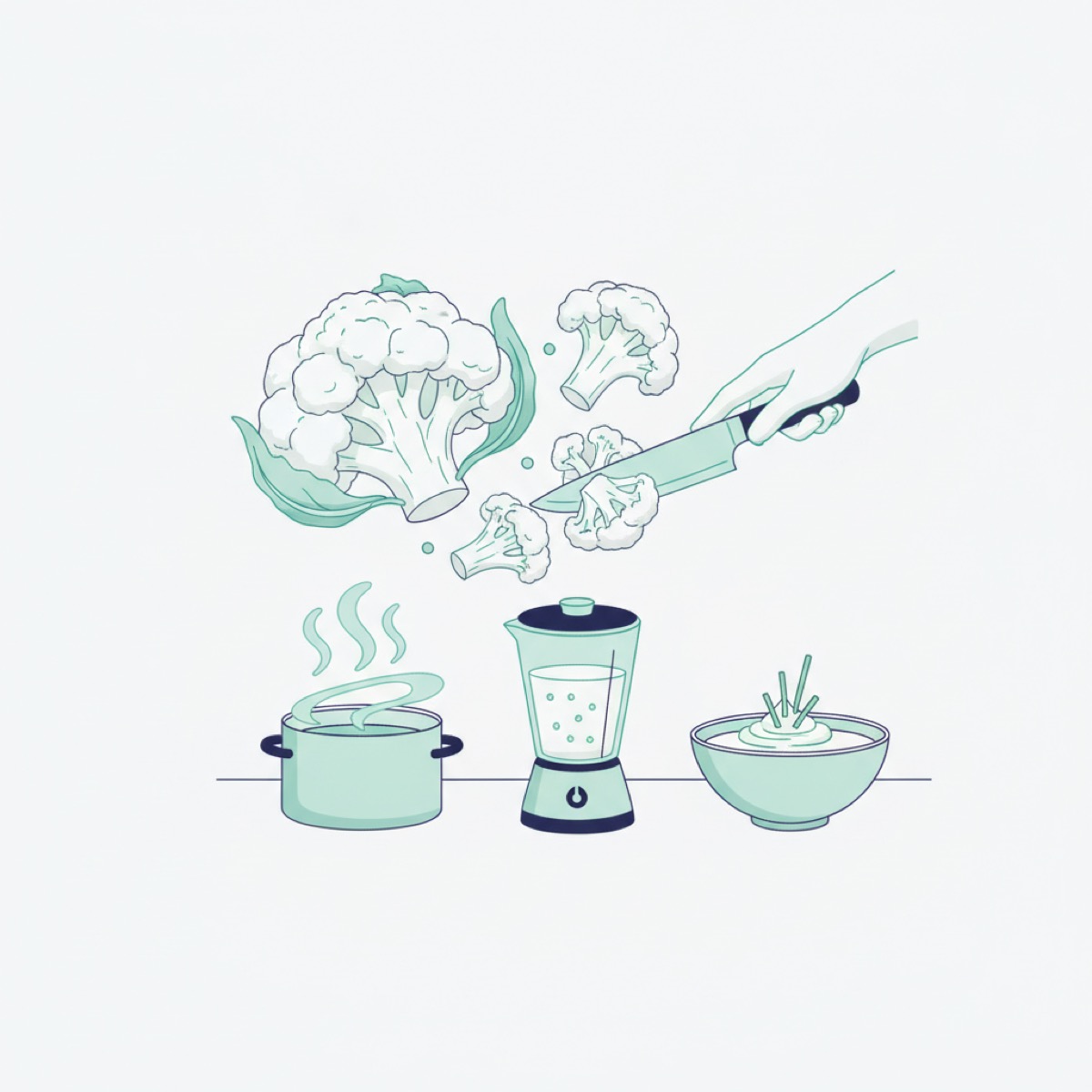What is the secret behind Shogo Fujii's cauliflower soup?
