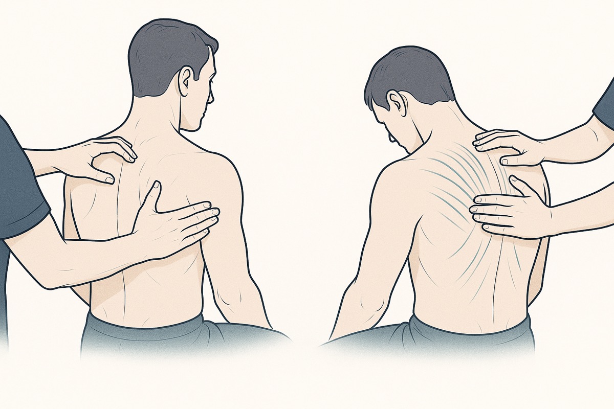 How does fascia therapy differ from traditional chiropractic adjustments?