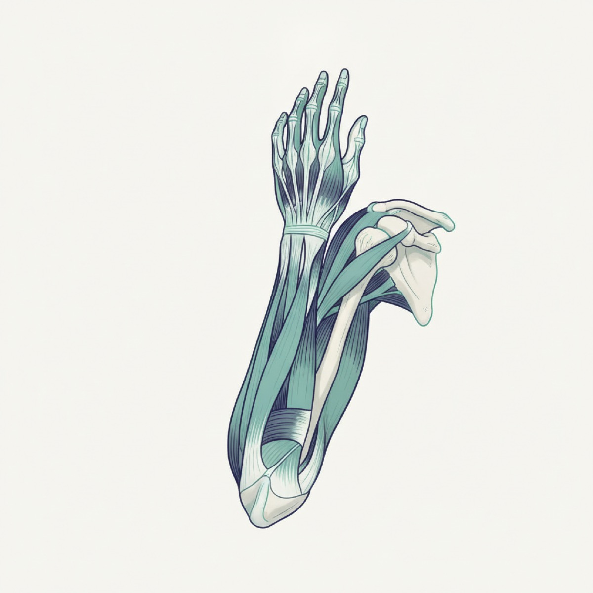 What is the connection between the forearm and shoulder pain?