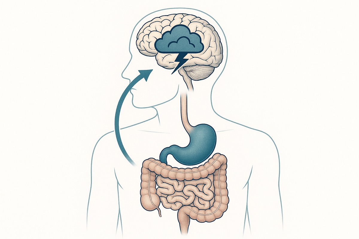 How does stress impact the gut-brain axis?