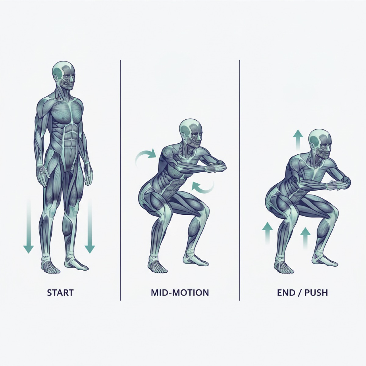 How to safely start a squat routine for fascia release?